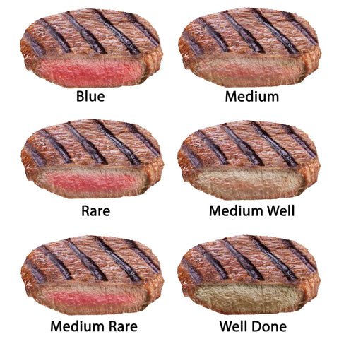 Какви са видовете степени на изпичане на телешкия стек и месо
