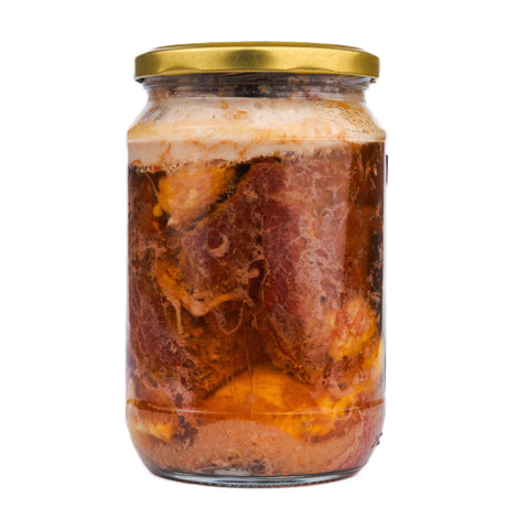 700г Сурово консервирано Телешко месо в буркани от Блек Ангъс в собствен сос 2