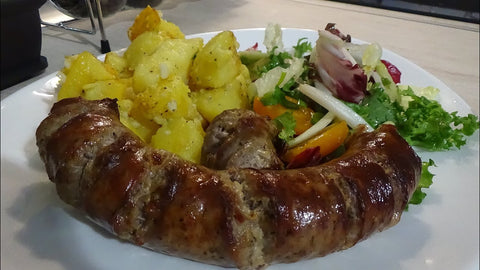 Recipe for veal sujuk in a pan