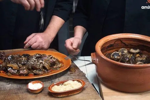 Recipe for preparing veal shank in a casserole