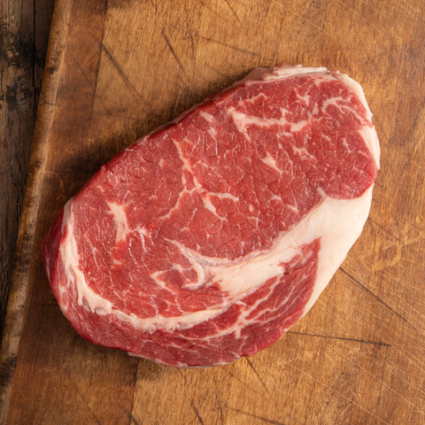 Телешки рибай стек от Блек Ангъс, без кост, Ribeye Steak, black angus oт българска ферма Bioangus