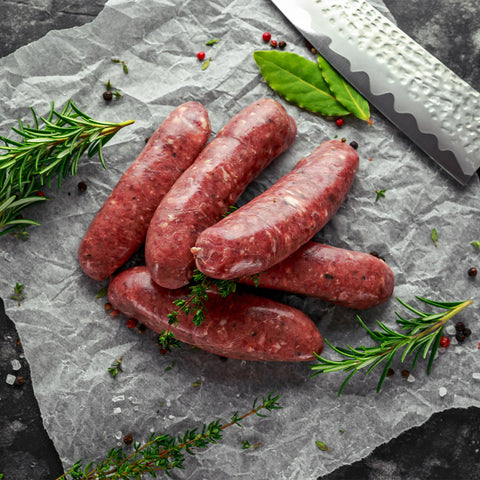 Raw Black Angus Beef Sausage